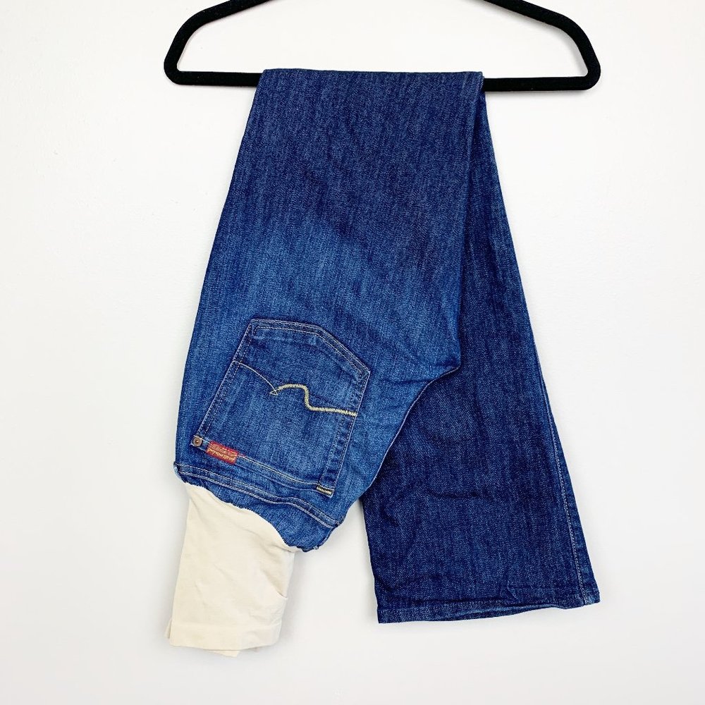 7 For All Mankind / A Pea in a Pod Bootcut Secret Fit Maternity Jeans Size 31